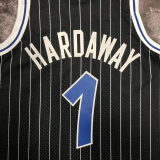 1995 Magic HARDAWAY #01 Black Retro Top Quality Hot Pressing NBA Jersey