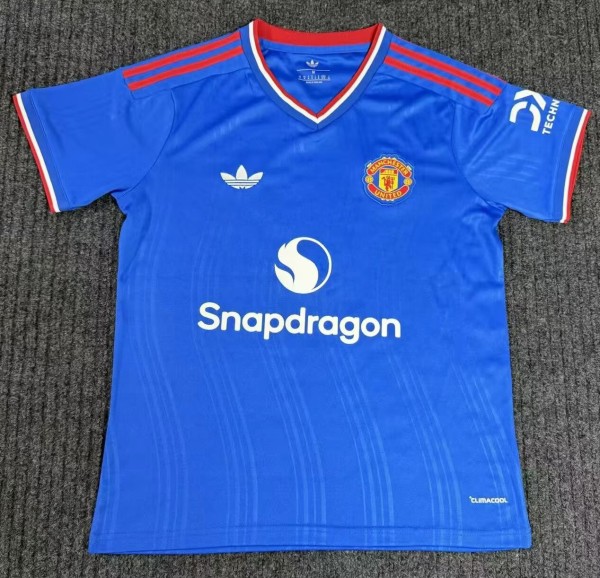 26-27 Man Utd Blue Special Edition Fans Soccer Jersey