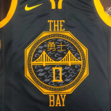 2018 WARRIORS PAYTON II #0 Black Gray Top Quality Hot Pressing NBA Jersey