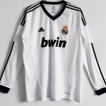 2012-2013 RMA Home Long Sleeve Retro Soccer Jersey