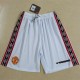 1998-1999 Man Utd White Retro Shorts Pants