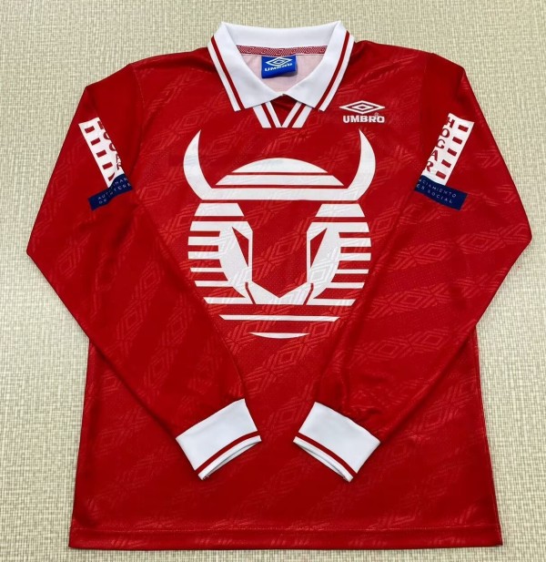 1995-1996 Necaxa Home Long Sleeve Retro Soccer Jersey