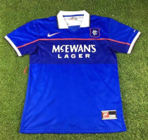 1997-1999 Rangers Home Retro Soccer Jersey