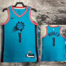 SUNS Booker #1 Blue Top Quality Hot Pressing NBA Jersey