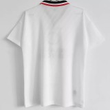 1996-1997 Man Utd Away White Retro Soccer Jersey
