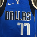 21-22 Dallas DONCIC #11 Blue 75th Anniversary Top Quality Hot Pressing NBA Jersey