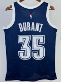 2015-16 OKC DURANT #35 Royal Blue Retro Top Quality Hot Pressing NBA Jersey
