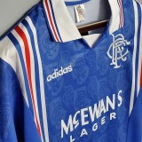 1996-1997 Rangers Home Retro Soccer Jersey