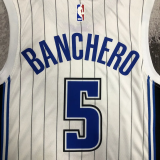 Magic BANCHERO #2 White Top Quality Hot Pressing NBA Jersey