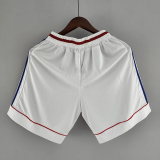 1998 France White Retro Shorts Pants