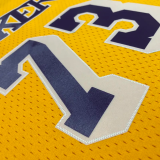 1999 LAKERS RODMAN #73 Yellow Retro Top Quality Hot Pressing NBA Jersey