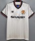 1983 Man Utd Away White Retro Soccer Jersey
