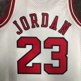 1998 BULLS JORDAN #23 White Retro Top Quality Hot Pressing NBA Jersey