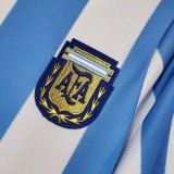 1986 Argentina Home Retro Soccer Jersey