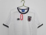 1999-2001 England Home Retro Soccer Jersey