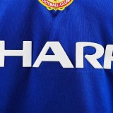 1985 Man Utd Third Blue Retro Soccer Jersey