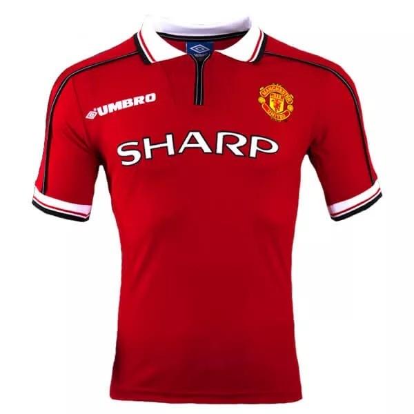 1998-1999 Man Utd Home Retro Soccer Jersey Shirt