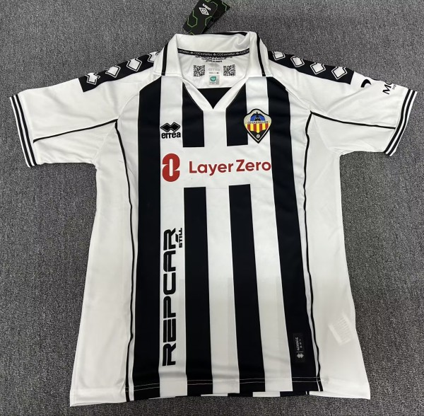 25-26 CD Castellon Retro Version Fans Soccer Jersey