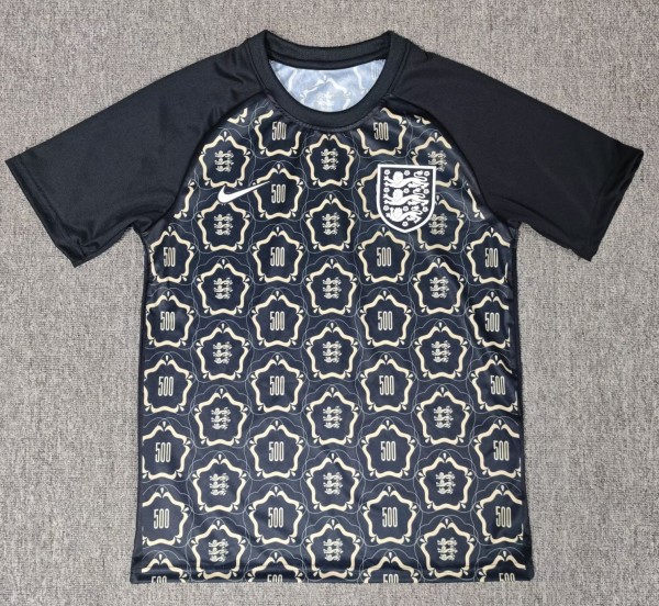 26-27 England Black Special Edition Fans Soccer Jersey