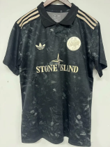24-25 Aja× Black Special Edition Fans Soccer Jersey