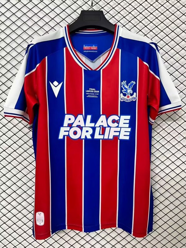 25-26 Crystal Palace Home Final Version Fans Soccer Jersey