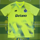 26-27 Porto Fluorescent Yellow Goalkeeper Fans Soccer Jersey