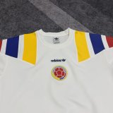 2026 Colombia White Hoodie (无帽卫衣)