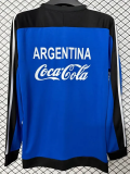 1994 Argentina Black blue Retro Hoody (无帽卫衣)