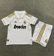 2011-2012 RMA Home Retro Kids Soccer Jersey