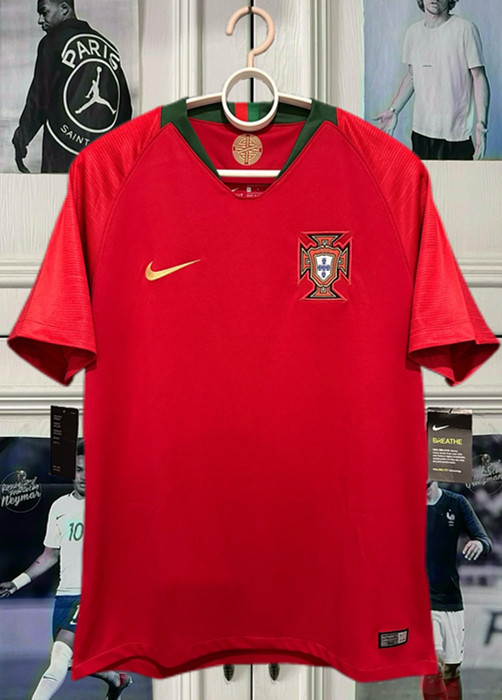 2018 Portugal Home Retro Soccer Jersey