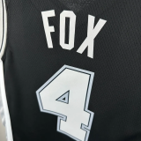 22-23 SA Spurs FOX #4 Black Top Quality Hot Pressing NBA Jersey