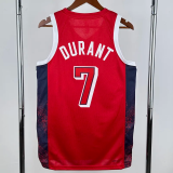 2024 Olympic Game USA DURANT # 7 Red Basketball Jersey