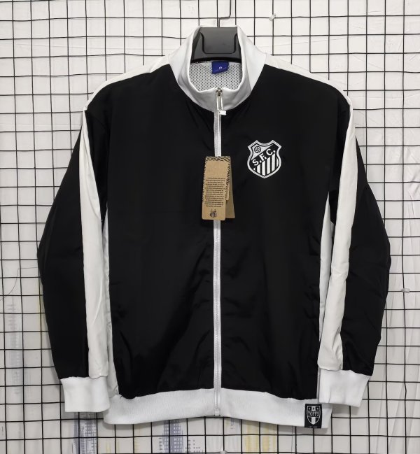 25-26 Santos FC Black Windbreaker