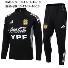 25-26 Argentina High Quality Kids Half Pull Tracksuit
