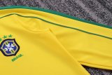 1998 Brazil Home Long sleeves Retro Kids Soccer Jersey