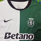 25-26 Sporting Lisbon White Green Fans Soccer Jersey 1:1 Thai Quality