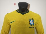 2026 Brazil Home Long Sleeve Player Version Soccer Jersey (长袖球员)