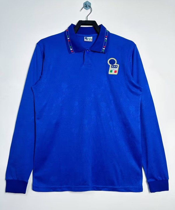 1994 Italy Home Long sleeves Retro Soccer Jersey