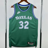 25-26 Dallas Mavericks FLAGG #32 Green Retro Top Quality Hot Pressing NBA Jersey