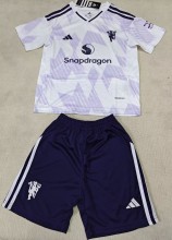 25-26 Man Utd Away Kids Soccer Jersey
