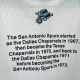 2026 SA SPURS White Retro High Quality Casual T-Shirt #MN
