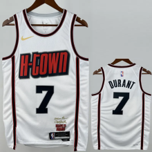 24-25 ROCKETS DURANT #7 White City Edition Top Quality Hot Pressing NBA Jersey