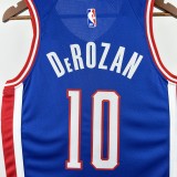 24-25 Kings DEROZAN #10 Blue City Edition Top Quality Hot Pressing NBA Jersey