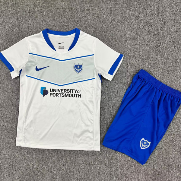 25-26 Portsmouth Away Kids Soccer Jersey