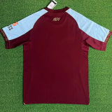 25-26 Aston Villa Home Fans Soccer Jersey