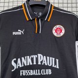 25-26 St. Pauli Black Polo Short Sleeve