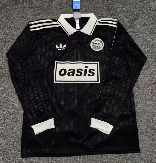 2025 AD Oasis Joint Edition #25 Black Long Sleeve Polo Short Sleeve