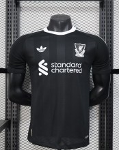 25-26 LIV Black Goalkeeper Player Version Soccer Jersey*尺码偏小