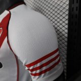 25-26 River Plate Home Player Version Soccer Jersey*带广告