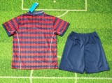 25-26 Bayern Red Blue Casual Edition Kids Soccer Jersey